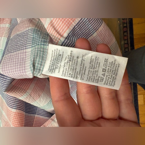 J. Crew Men's Pastel Plaid Button Down Shirt Size Large - Picture 4 of 6